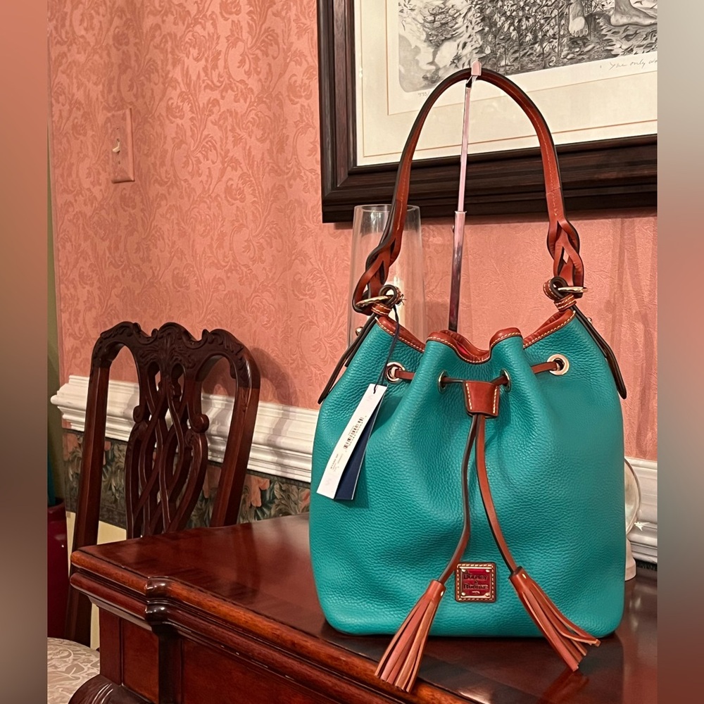Dooney & Bourke Spearmint Color Small Logan Drawstring Bag (1 item)